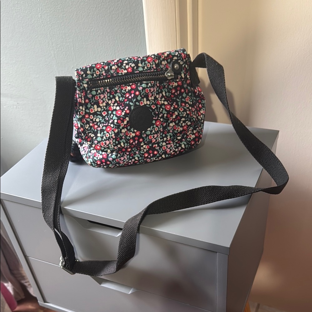 Kipling Black Crossbody Bag with Adjustable Strap